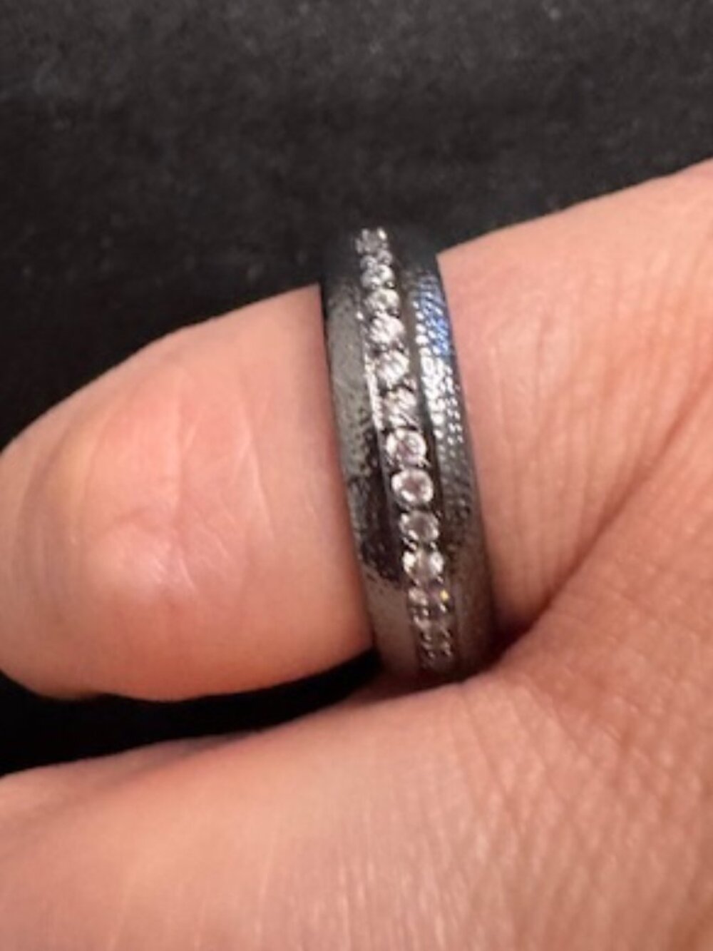 Ring Band - Size 8 with CZ - Brand New w/Tags - FREE SHIPPING!!!